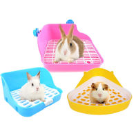 Hamster Cat Rabbit Corner Toilet Litter Trays Clean Indoor Litter Training Tray