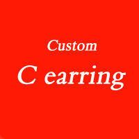 1:1 high version luxury jewelry custom C earrings for women trend  contact for catalog