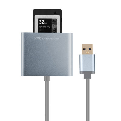 XQD 2.0เครื่องอ่านการ์ด USB 3.0,เครื่องอ่านการ์ดหน่วยความจำแฟลชอลูมิเนียมความเร็วสูงสำหรับ สำหรับชุดกล้อง Nokia การ์ด XQD คอมพิวเตอร์