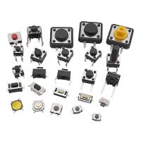 125Pcs/Set Micro Tactile Push Button Switch 25Types SMD DIP 2/3/4Pin Momentary Reset Switch 2*4 3*6 4*4 6*6mm DIY Assortment Kit