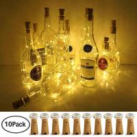 10X 30 20 10LEDs 3M 2M 1M Cork Shaped LED String Light Copper Wire String Holiday Fairy Lights For Christmas Party Wedding Decor