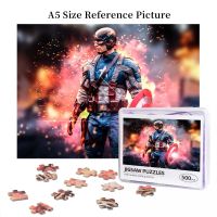 Captain America Wooden Jigsaw Puzzle 500 Pieces Educational Toy Painting Art Decor Decompression toys 500pcs