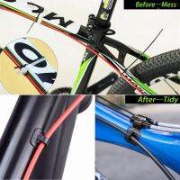 Lightweight 6Pcs Sturdy Practical Oil Tube Fixed Clamp Compact Brake Cable Clamp Good Texture for Bicycle