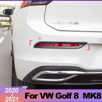 สำหรับ Volkswagen VW Golf 8 MK8 2020 2021 2022รถคาร์บอนไฟเบอร์สติกเกอร์แผ่นครอบกรอบคิ้วหลังอุปกรณ์เสริมรถยนต์