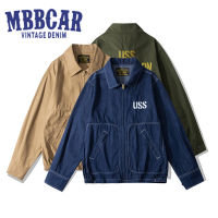 แจ็คเก็ตทัวร์ผู้ชายปักลายแบรนด์ MBBCAR ใหม่เสื้อแจ็คเก็ตแจ็คเก็ตผ้าเดนิมเสื้อแจ็คเก็ตสำหรับเดินทางปักลายตัวอักษรสำหรับฤดูใบไม้ร่วง2023