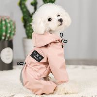 Reflective Dog Raincoat Waterproof Dog Rain Jacket Coat Clothes Small Medium Dogs Hoodies Jumpsuit Raincoats French Bulldog