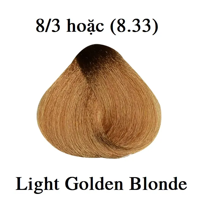 Thuốc Nhuộm Tóc Màu Vàng Sáng 8/3 Light Golden Blonde Hair Dye ...