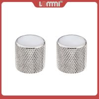 LOMMI 2pcs Electric Guitar Knobs Silver Metal Volume Tone Dome Tone Guitar Speed Control Knobs For ST TL LP Style Guitar Bass Guitar Bass Accessories