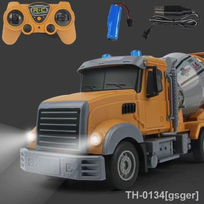 ∏❈⊕ Caminhão com controle remoto para menino Simulação Garbag Truck Road Mixer Carro de engenharia eletrônica