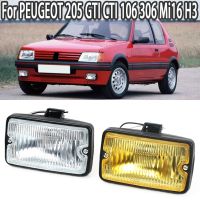 สปอตไลท์ไฟหน้ารถไฟตัดหมอกไฟ DRL หน้ารถสำหรับ PEUGEOT 205 GTI CTI 106 H3 Mi16 306