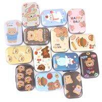 Mini Bear Tin Box Sealed Jar Packing Boxes Jewelry Candy Box Small Storage Boxes Cans Coin Earrings Headphones Gift Box Storage Boxes