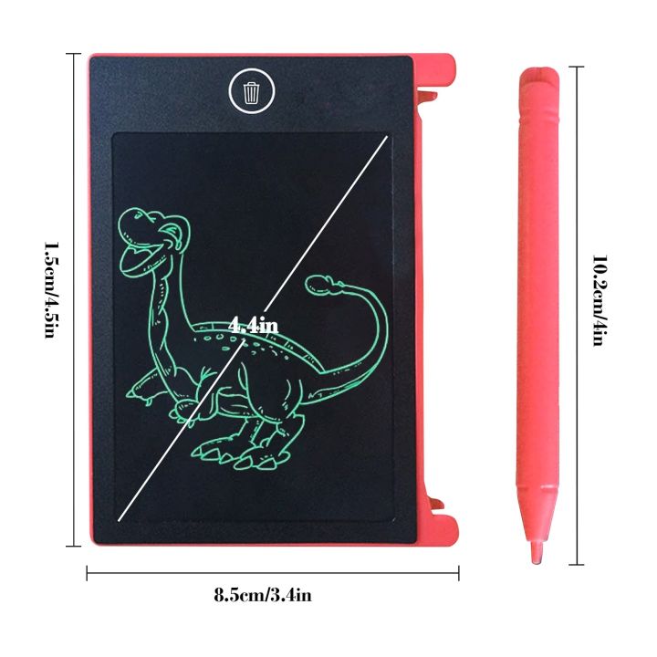 maxlaurelcoh-มินิ4-4นิ้วโน้ตบุ๊คเด็กมายากลกระดานดำขนาดเล็กแท็บเล็ตวาดรูปกระดานเขียนของเล่นการศึกษาปฐมวัยสำหรับเด็ก