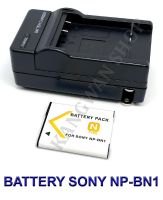 (Saving Set 1+1) NP-BN1 / BN1 แบตเตอรี่และแท่นชาร์จสำหรับกล้องโซนี่ Battery and Charger For Sony DSC-QX10,QX100,T99,T110,TF1,TX9,TX10,TX20,TX30,TX55,TX66,TX100V,TX200V,W310,W390,W520,W650,W690,W710W,730,W800,W830 BY JAVA STORE