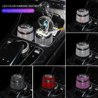 hot【DT】 2022 Car Ashtray with Led Lights Cover Cigar Holder Accessories for