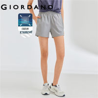 Giordano ผู้หญิง กางเกงขาสั้นเอวยางยืดแบบยืดหยุ่นสี่ทิศทางกางเกงขาสั้น Free Shipping 13402226