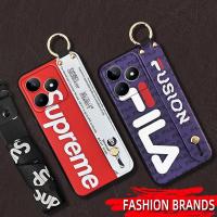 Cool Durable Phone Case For Realme C53/Narzo N53 Fashion Design Shockproof ring Anti-dust Kickstand Anti-knock trendy