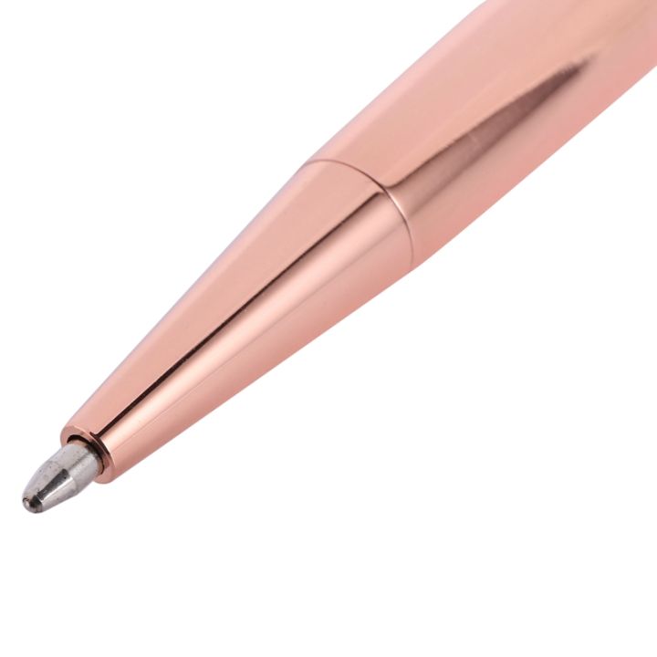 rose-gold-pen-bling-crystal-ball-point-pen-black-ink-pen-with-15-extra-refills-rose-gold-15-pack