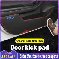 คุณภาพสูงสำหรับ Ford Fiesta 2009 ~ 2021 4Pcs รถจัดแต่งทรงผมรถ Anti Kick Pad อุปกรณ์ตกแต่งภายในรถ2010 2011 2012 2013 2014 2015 2016 2017 2018 2019 2020