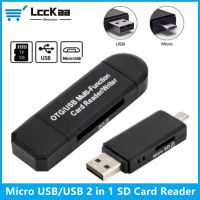 LccKaa 2 In 1 Micro USB OTG USB SD Card Reader Adapter สำหรับศัพท์ Android แท็บเล็ต PC Memery การ์ดอุปกรณ์อ่าน Micro Sd Reader