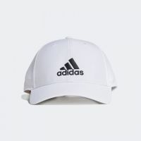 Adidas หมวก หมวกแก๊ป Lightweight Embroidered Baseball Cap | White/White/Black ( GM6260 )