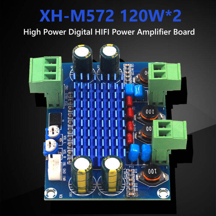 xh-m572-am-plifier-board-120wx2-tpa3116d2ดิจิตอล-power-am-plifier-โมดูล-dc-5-28v-เอาท์พุตแชสซีเอาท์พุทปลั๊กเฉพาะทางสำหรับ-diy-เสียงโฮมเธียเตอร์