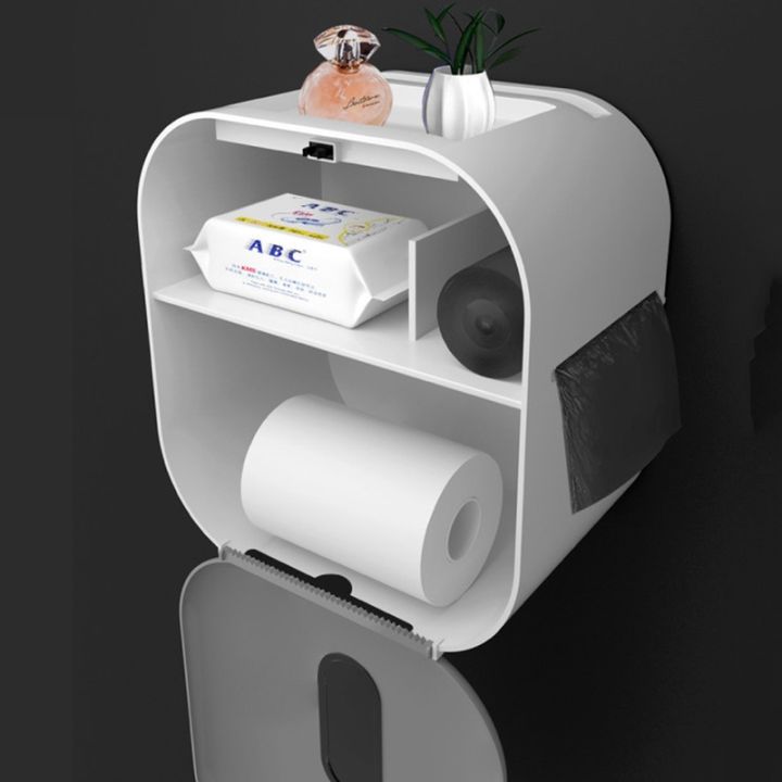cw-wall-mount-toilet-paper-holder-shelf-tray-roll-tube-storage-tissue