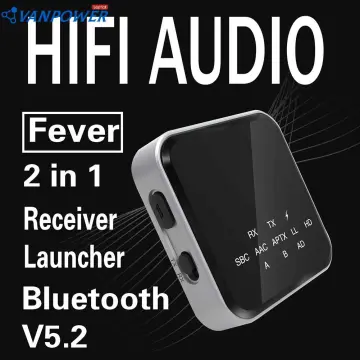 TV/Car 2-in-1 Bluetooth 5.2 Transmitter Receiver, Adaptive, Mini Portable  Wireless Bluetooth Adapter with 3.5mm AUX Jack, Bluetooth Transmitter  Device