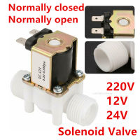 12 "34" ชายกระทู้ Solenoid V Alve AC 220โวลต์ DC 12โวลต์24โวลต์น้ำวาล์วควบคุมสวิทช์ปกติปิดปกติเปิด