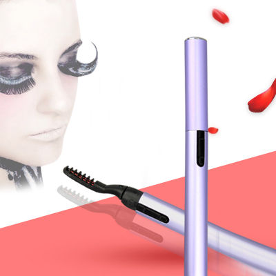 แบบพกพาปากกาสไตล์ไฟฟ้า Eyelash Curler 360โรตารี่ Heated Eyelashes Curling Brush Mascara Cream สำหรับ Eye Beauty แต่งหน้า