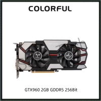 USED COLORFUL GTX960 2GB GDDR5 256Bit GTX 960 Gaming Graphics Card GPU