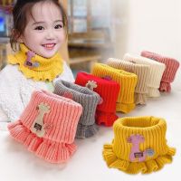 ✗▫  Winter Baby Scarf Cute Cartoon Rabbit Plush Solid Color Kids Neck Warmer Outdoor Warm Faux Fur Girls Boys Children Scarves