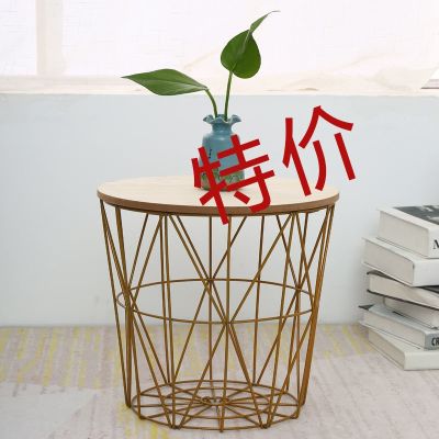 [COD] Bedside wrought iron European style net red tea home sitting storage apartment corner