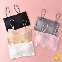 CLM สปอร์ตบรา สายเดี่ยวแบบเกาะอก สายเดียว ผ้านิ่มเด้ง สีหวาน sports bra