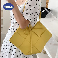 Yellow Luxury Handbag Women PU Leather Shoulder Bag Large Capacity Top-handle Bag Vintage Crossbody Bag Brands Lady Pouch sac