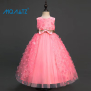 MQATZ Váy Cưới Hoa Cho Bé Gái Đầm Phù Dâu Trẻ Em Thanh Lịch Dự Tiệc Công