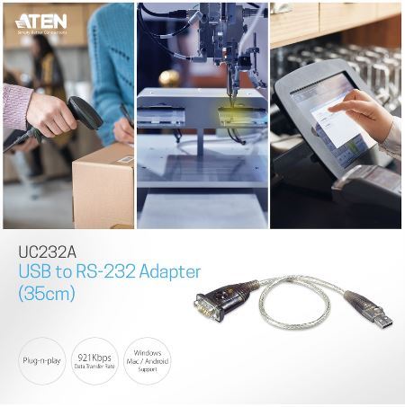 ของเเท้-aten-usb-to-serial-adapter-30cm-รุ่น-uc232a-ของเเท้100-พร้อมส่ง