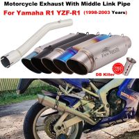 For YAMAHA R1 YZF-R1 1998 1999 2000 2001 2002 2003 Years Scooter Motorcycle Exhaust Escape Muffler DB Killer Middle Link Pipe