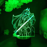 Anime Chainsaw Man Figurine 3D Night Light Colorful Touch Remote Control Usb Powered Led Table Lamp Rgb Manga Chainsaw Man