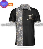 XzX180305 Golf Skull Golf Clubs Happy Golf Colorful Golf Mens and Womens High Quality Full sublimation Quick Dried Polo Personalized p-1488 (private chat free custom name&amp;logo)