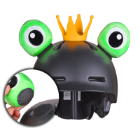 ติดตามสติกเกอร์น่ารักหมวกกันน็อค Frog Eyes Crown Bull Horn ตกแต่ง Scooter Motorcycle Rabbit Ears Full Helmet Horn-UHG MALL