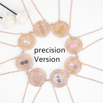 Better Finish Precision Version Time Turner Wizard Cosplay Accessories Round Sand Glass Pendant Jewelry Necklace Gift For Friend