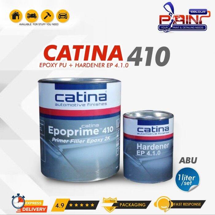 Epoxy Catina Primer Filler Epoxy 2K Catina Epoprime 410 GREY +Hardener