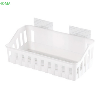 ?【Lowest price】HOMA ห้องน้ำชั้นวางของ Organizer toilet adhesive แชมพูเจลเก็บตะกร้าฝักบัว