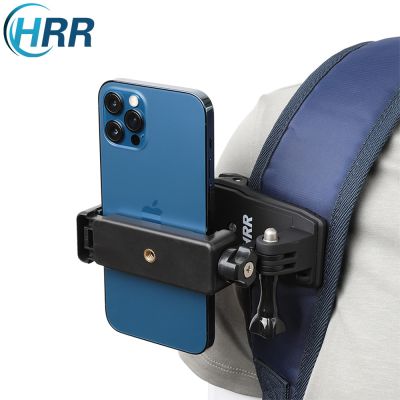 Backpack Strap Clip Mount Phone Holder for Shooting Video for iPhone12/Pro/12Pro Max/11/X/XS/XR, Samsung Galaxy and GoPro Camera