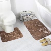 Bernicl Toilet Mats 2pcs/set Antislip Super Soft Flannel Rugs Carpet For Bathroom And Bath Set tapis salle de bain et wc lot