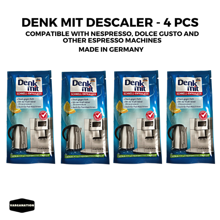 DENK MIT powder descaler dezcal urnex 4x for nespresso dolce gusto water boiler Super Cleaner