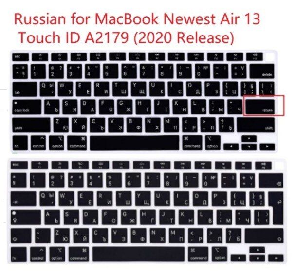 Russian Language Silicone Keyboard Cover Skin Protector for