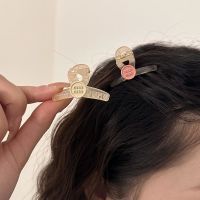 Sweet and contrasting color hair clip female 2023 new foreign style princess head clip side clip hair accessories