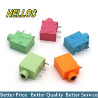 10Pcs PJ215 PJ325 3.5mm Five colours Stereo Headphone Connector Adapter Power Plug Audio Video Jack Socket Plug PJ-215 DIP5