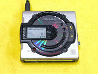 เครื่องเล่น MD Sharp MD-MS702 สีเทา !! Rare Item !! MiniDisc นำเข้าญี่ปุ่น